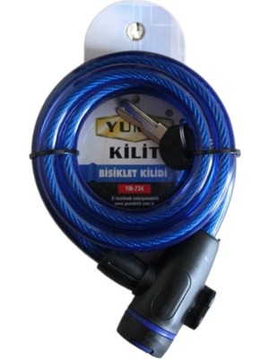 Buğz Yuma Ym- 734 150CM  Mavi Bisiklet Kilidi
