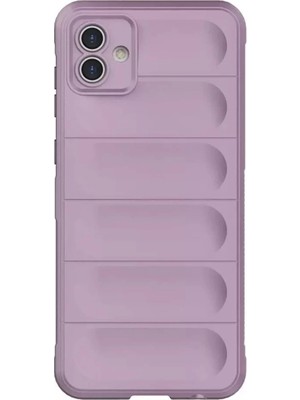 Buğz Samsung Galaxy A05 Kılıf Optimum Silikon - Mor