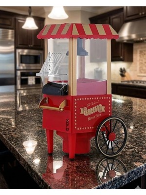 AyrStore Buğz Sıcak Hava Teknolojili Yapışmaz Popcorn Makinesi