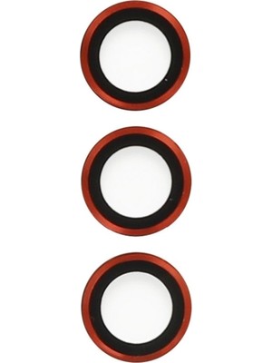 Buğz Samsung Galaxy S23 Plus Metal Kamera Lens - Kırmızı