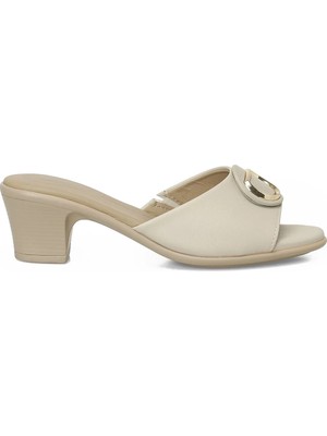 Polaris 167263.Z6FX Bej Kadın Terlik