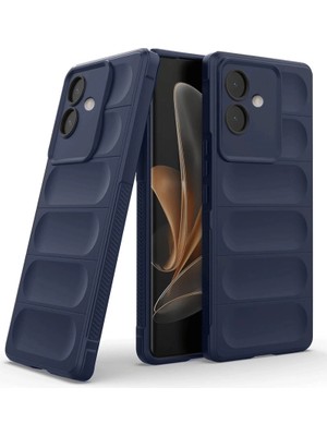 Buğz Oppo A3 Kılıf Optimum Silikon - Lacivert