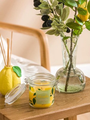 Limon Kokulu Bardak Mum  (S6)
