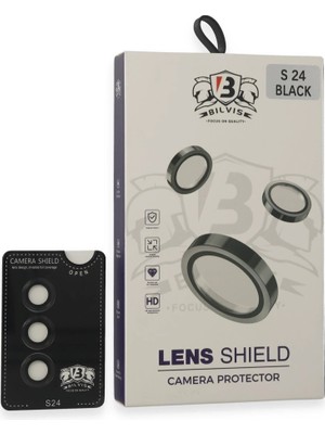 Buğz Samsung Galaxy S24 Bilvis Titan Kamera Lens - Siyah