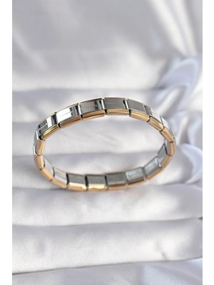 Uslucan Alışveriş 316L Çelik Çift Renk Yazılı Nomination Bileklik