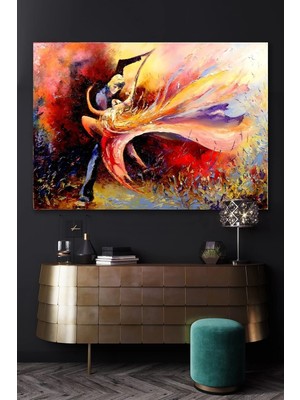 Şehzat Yağlı Boya Görünümlü Dancer Kanvas Tablo