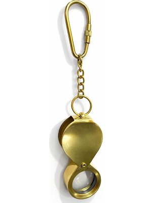 Zenvia Pirinç Kapaklı Büyüteç Anahtarlık ZNV-TTT3245