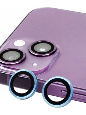 Buğz Iphone 13 Raze Metal Kamera Lens - Mavi