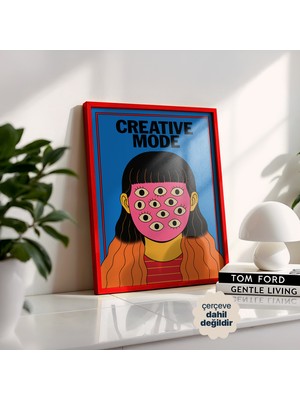 Persona Istanbul "the Creative Omniscience" - Sürrealist Pop-Art Manifesto Posteri (Çerçevesiz)