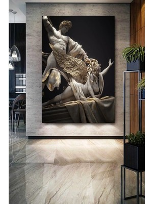 Şehzat Medusa Yılan Saçlı Kadın Heykel Mitoloji Zeus Heykel Kanvas Tablo