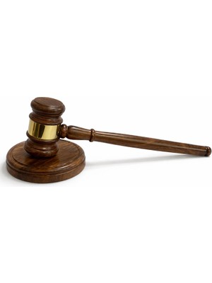 Pirinç Işlemeli Ahşap Hakim Tokmağı  Nemere