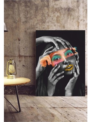 Şehzat Siyahi Kız Kanvas Tablo