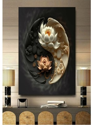 Şehzat 3 Boyutlu Tropikal Doğa Manzara Temalı Kanvas Tablo