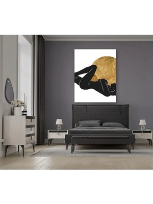 Şehzat Kadın Silüeti Kanvas Tablo