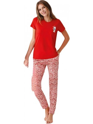 MiraLive Marsilyan- Anne-Kız Seti Kadın Ikili Pijama Takım AR3581-S