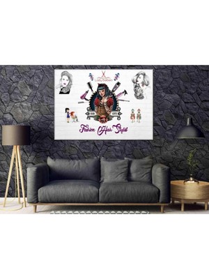 Şehzat Kuaför Saç Tasarım Kanvas Tablo