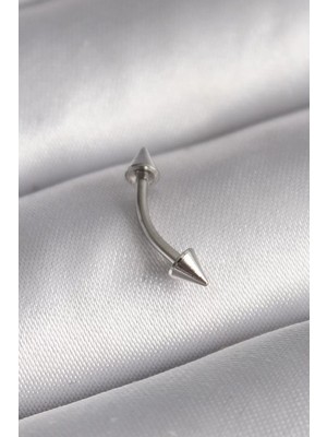 Uravas Store Çelik Gümüş Renk Çivi Model Piercing - TJ-PR1364