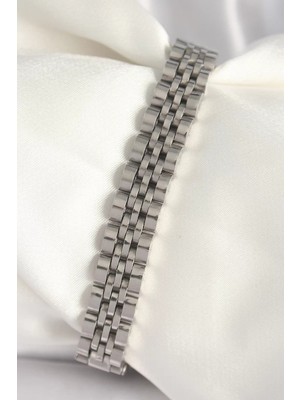 Uravas Store Çelik Gümüş Renk Zincir Model Erkek Bileklik - TJ-EB3721