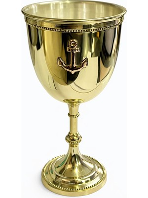 Venüs Shopping Çapa Desenli Pirinç Kadeh Bardak