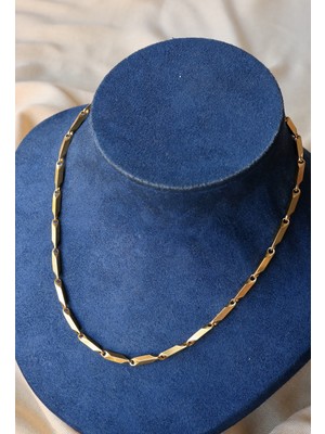 First Jewelry Çelik Gold Melon Zincir Kolye