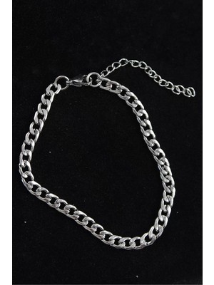 Uravas Store Çelik Klasik Model Gümüş Renk Erkek Bileklik - TJ-EB3747