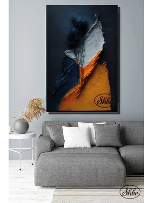 Şehzat Tekli, Dikey, Kanvas, Dekoratif, Duvar, Tablosu , Sanatsal, Soyut, Illüstrasyon, Kurt,