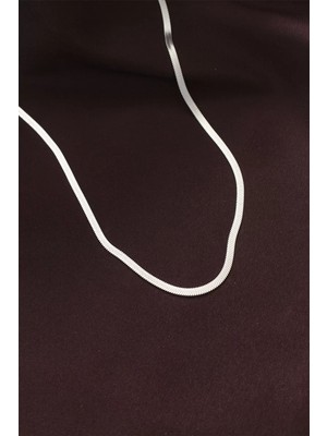 Uravas Store Çelik Gümüş Renk 60 cm Italyan Zincir Kolye - TJ-BKO6229