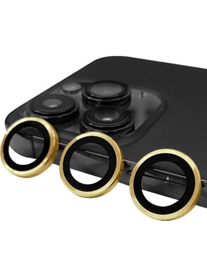 Buğz Iphone 13 Pro Max Raze Metal Kamera Lens - Gold