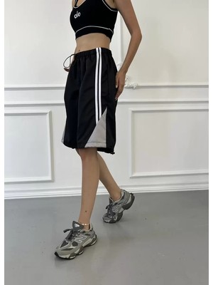 Dadya Milla Dadyaml Bloklu Paraşüt Şort 9561