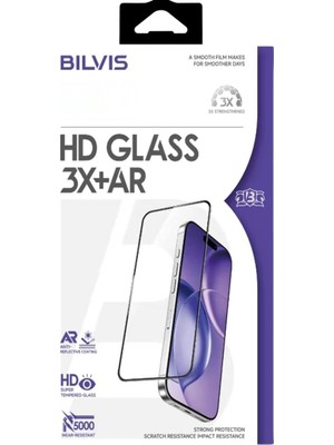 Buğz Iphone 17 Pro Bilvis 3x Ar Hd Cam Ekran Koruyucu - Siyah