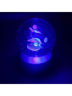 Uravas Store Kristal Cam Küre Işıklı