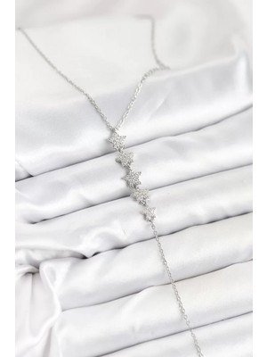 Uravas Store Çelik Zincir Gümüş Renk Yıldız Model Y Kolye - TJ-BKO10661