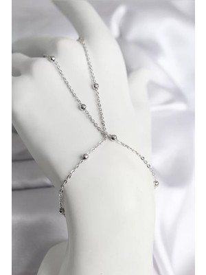 Uravas Store Çelik Gümüş Renk Topçuk Zincir Model Kadın Şahmeran - TJ-SN729