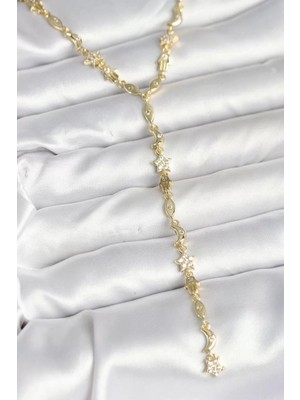 Uravas Store Pirinç Gold Renk Kadın Manifest Kolye - TJ-BKO10599