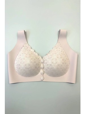 C&city Balensiz Dikişsiz Lazer Önden Çıtçıtlı Pedli Sütyen C26205 Mor