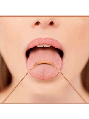 Uravas Store Hijyenik Dil Kazıyıcı Temizleme Dil Sıyırıcı Dil Temizleyici Bakır Hilal