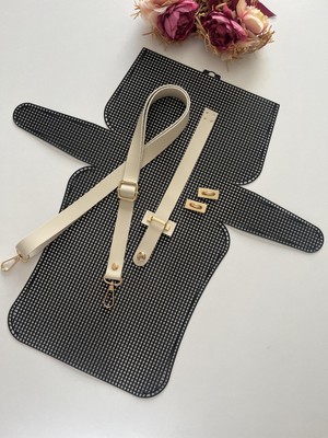 ZG Hobi Aksesuar Örgü Çantalar Için  Siyah Kanvas Set