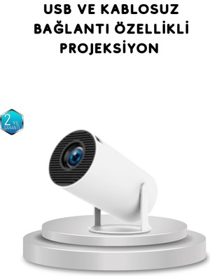 Uravas Store Full Hd 4K Uyumlu Projeksiyon 130 Inç Geniş Ekran Destekli