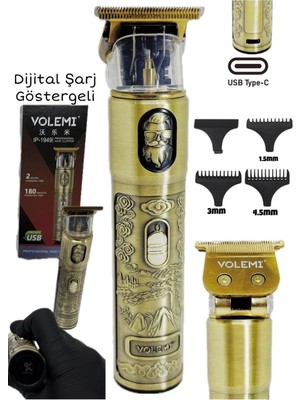 Uravas Store IP-1949 Şarj Göstergeli Sakal Öncesi Vücut Çizim Kişisel Bakım Aletleri Sıfıra Yakın Tır