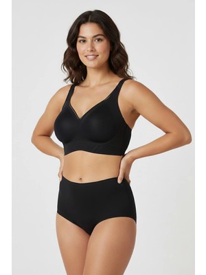 C&city Balensiz Dikişsiz Lazer Çıkarılabilir Pedli Sütyen C26220 Siyah