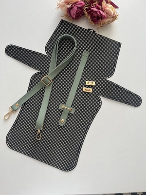 ZG Hobi Aksesuar Örgü Çantalar Için  Siyah Kanvas Set