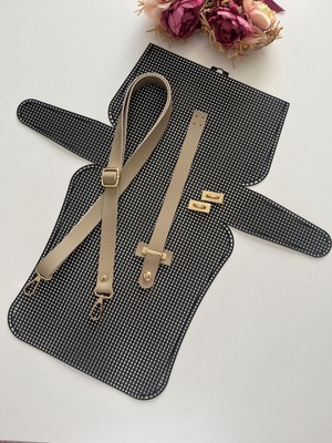 ZG Hobi Aksesuar Örgü Çantalar Için  Siyah Kanvas Set