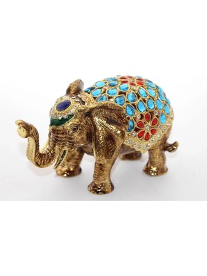 Uravas Store Swaroski Taşlı Tekli Fil Figürü ALK1891