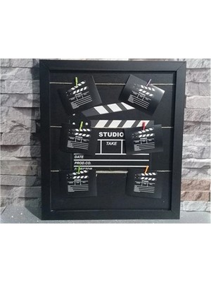 Uravas Store Klaket Tasarımlı Ipli Mandallı Fotoğraf Çerçevesi