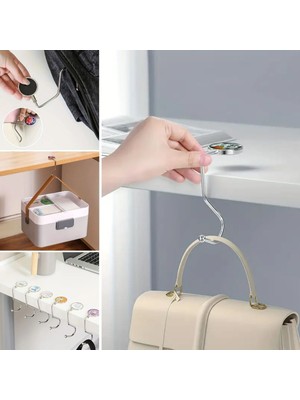 Sora Home® Masaya Takılabilen Çanta Askısı Çanta Tipi Pratik Metal Çanta Kanca