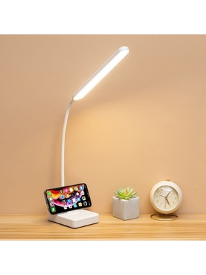 Sora Home® Ince Uzun Usbli Dokunmatik 3 Kademeli 360 Derece Özel Göz Korumalı LED Lityum Masa Lamba