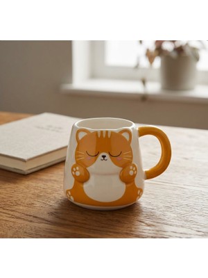 Özel Tasarım 3D Kedi Figürlü Kupa Bardak Sevimli Kedi Kupa Bardak Hediyelik Kupa