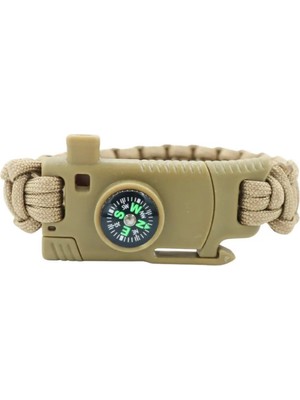 Kordak Ayarlanabilir Bej Paracord Bileklik - 4 Model