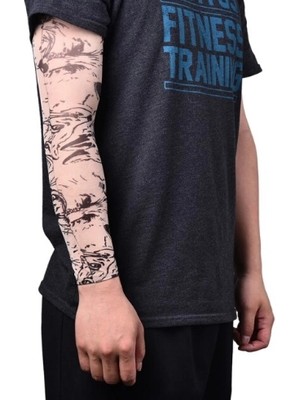 Uravas Store Giyilebilir Kol Dövmesi Çorap Dövme 3D Baskılı Kol Bacak Dövme 2 Adet Model 25