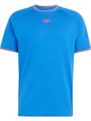 Adidas Erkek  Mavi  T-Shirt Chest Str Ss T KC6447